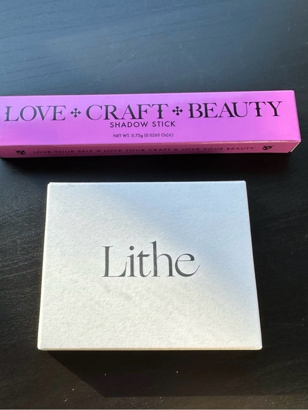 Love + Craft + Beauty Shadow Stick and Lithe Astro Palette